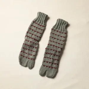 Grey - Kumaun Hand Knitted Woolen Socks (Adult) 41